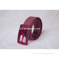 2016 fashion purple silicone rubber sport golf belt for man